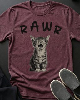 Rawr Tee Gift For Cat Lover
