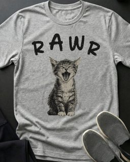 Rawr Tee Gift For Cat Lover