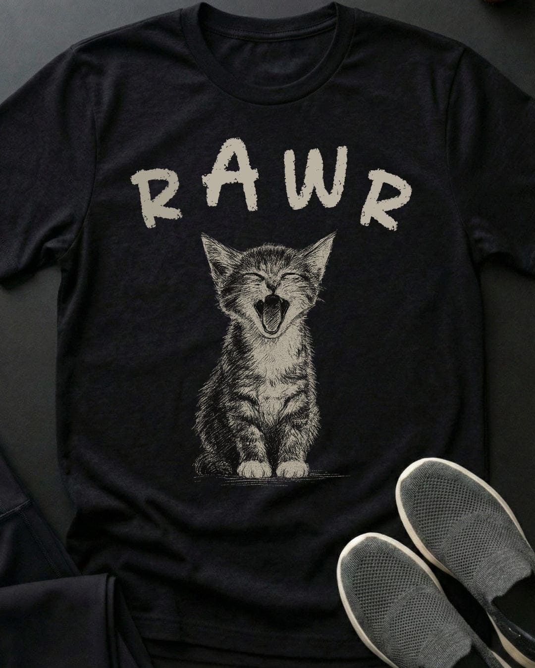 Rawr Tee Gift For Cat Lover