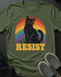 Resist Ii Tee Gift For Cat Lover