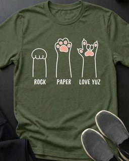 Rock Paper Love Yuz Tee Gift For Cat Lover