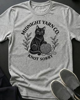 Midnight Yarn Co Tee Gift For Cat Lover