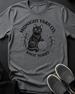Midnight Yarn Co Tee Gift For Cat Lover