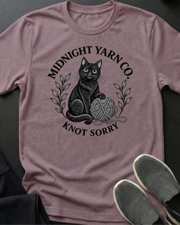 Midnight Yarn Co Tee Gift For Cat Lover