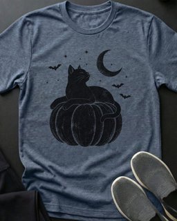 Midnight Harvest Tee Gift For Cat Lover