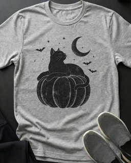 Midnight Harvest Tee Gift For Cat Lover