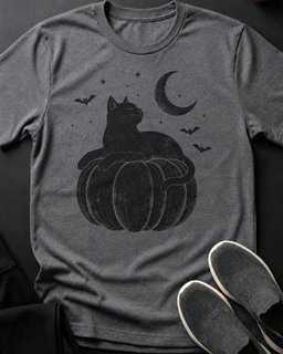 Midnight Harvest Tee Gift For Cat Lover