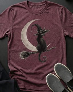 Moonlit Mischief Tee Gift For Cat Lover