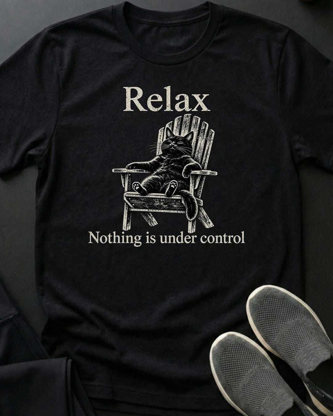 Nothing Is Under Control Tee Gift For Cat Lover