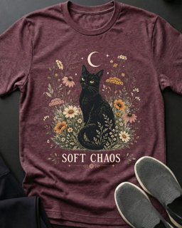 Soft Chaos Tee Gift For Cat Lover