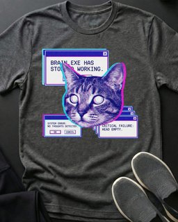 No Thoughts Tee Gift For Cat Lover