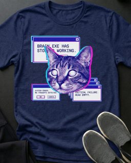 No Thoughts Tee Gift For Cat Lover