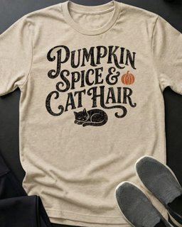 Pumpkin Spice Tee Gift For Cat Lover