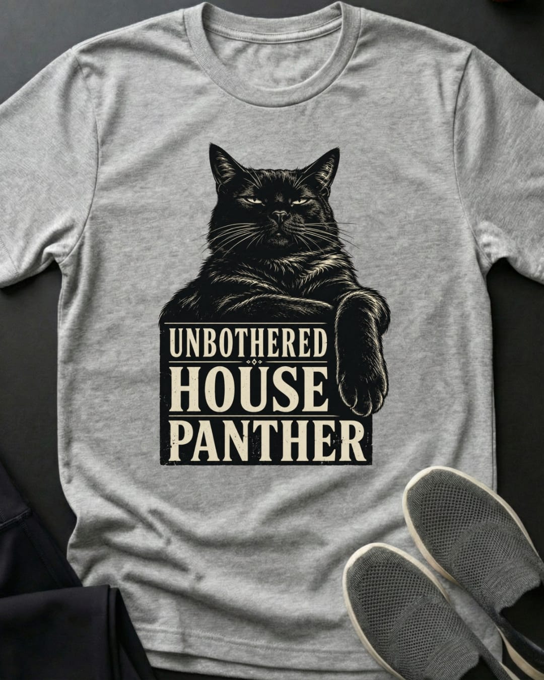 Unbothered HP Tee Gift For Cat Lover