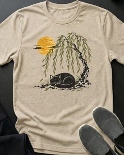 Willow Nap Tee Gift For Cat Lover