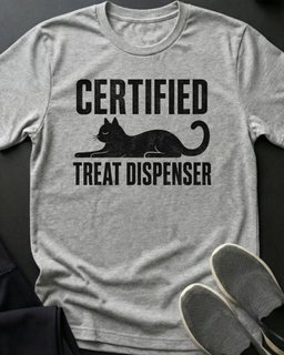 Treat Dispenser Tee Gift For Cat Lover