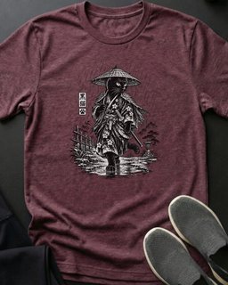 Rain Samurai Tee Gift For Cat Lover
