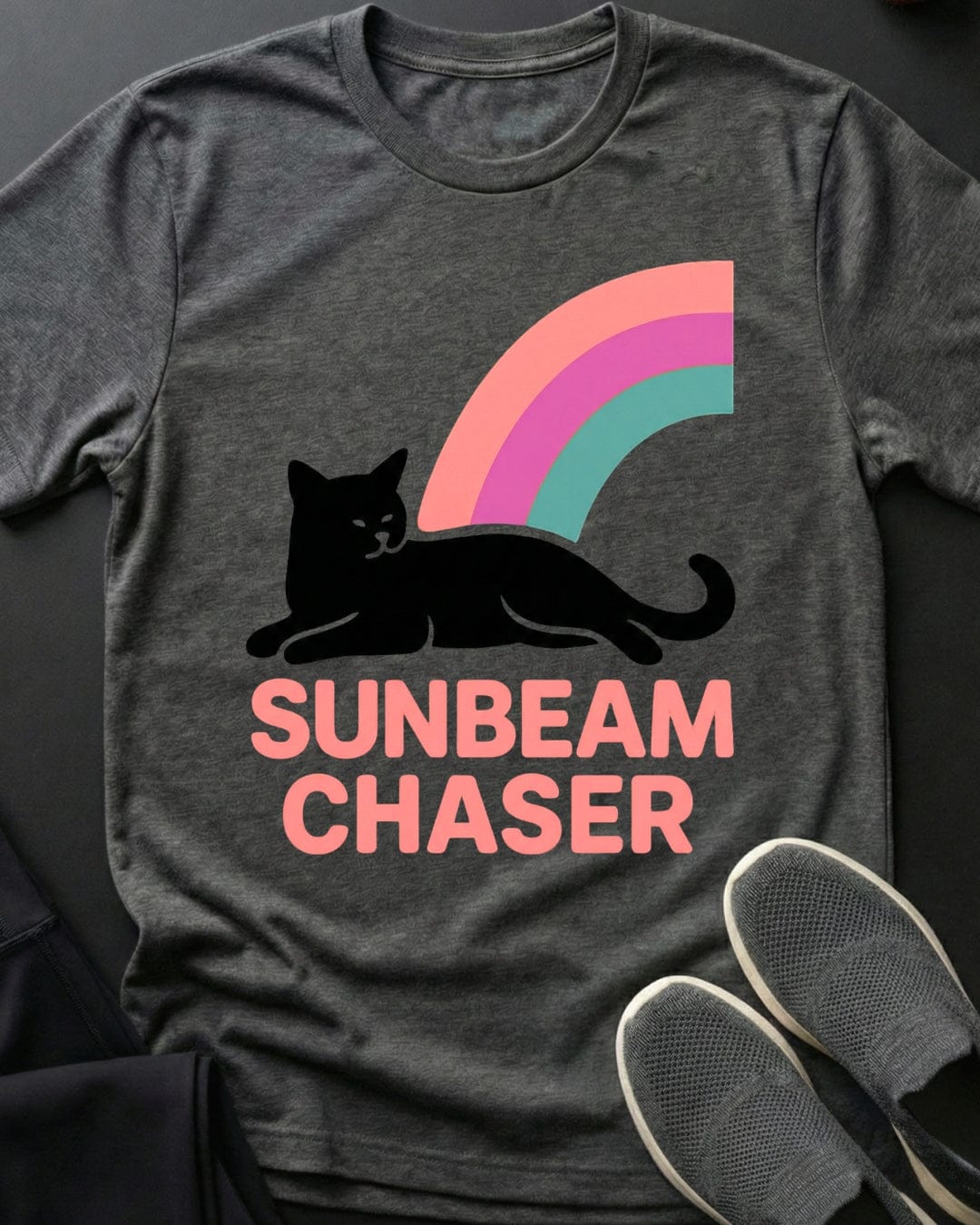 Sunbeam Chaser Tee Gift For Cat Lover