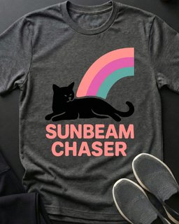 Sunbeam Chaser Tee Gift For Cat Lover