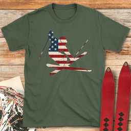 American Mute Grab T Shirt Gift For Skier