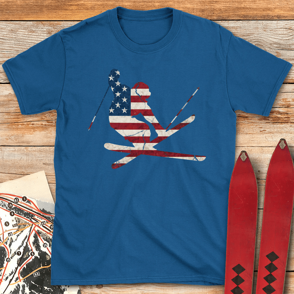 American Mute Grab T Shirt Gift For Skier
