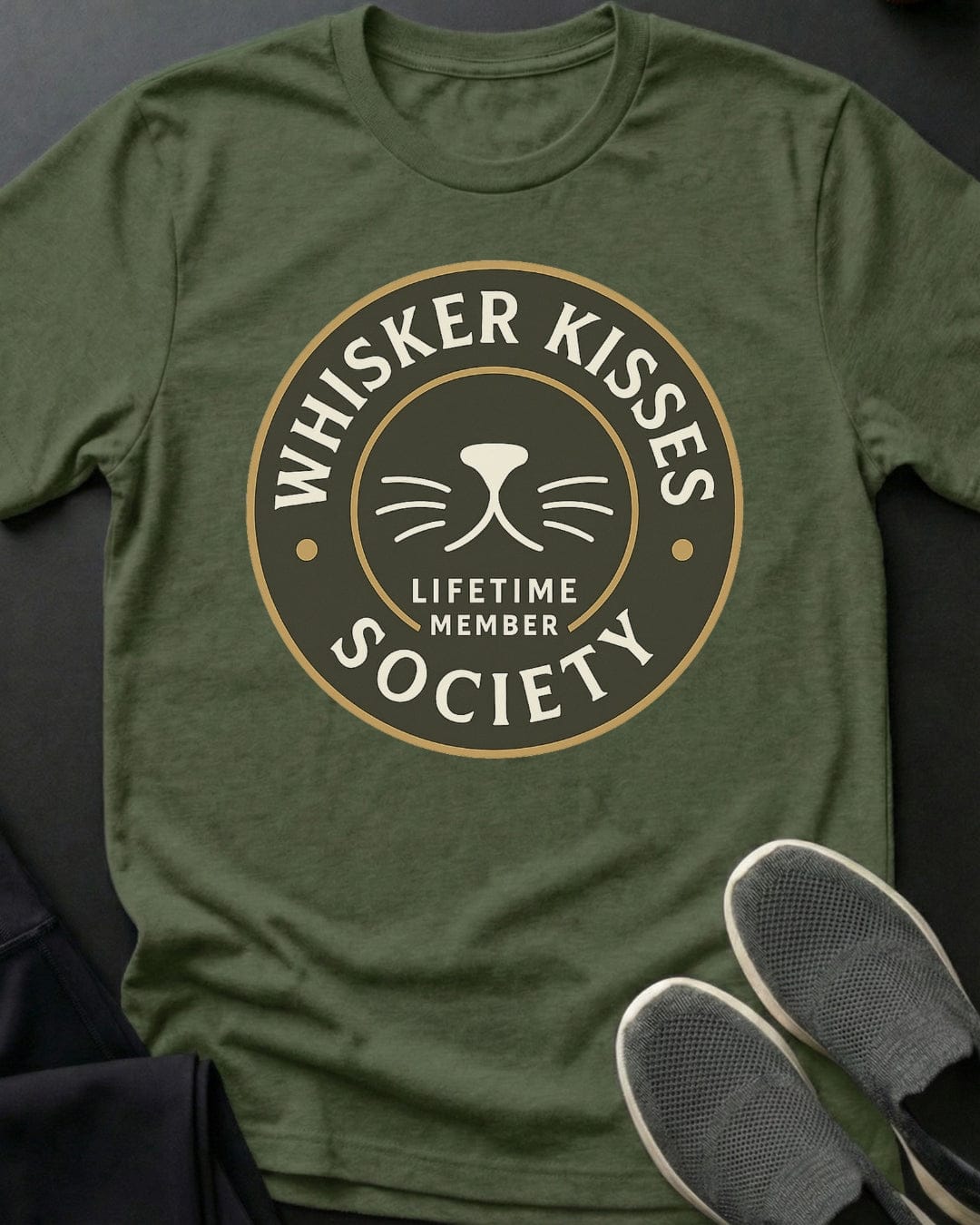 Whisker Kisses Tee Gift For Cat Lover
