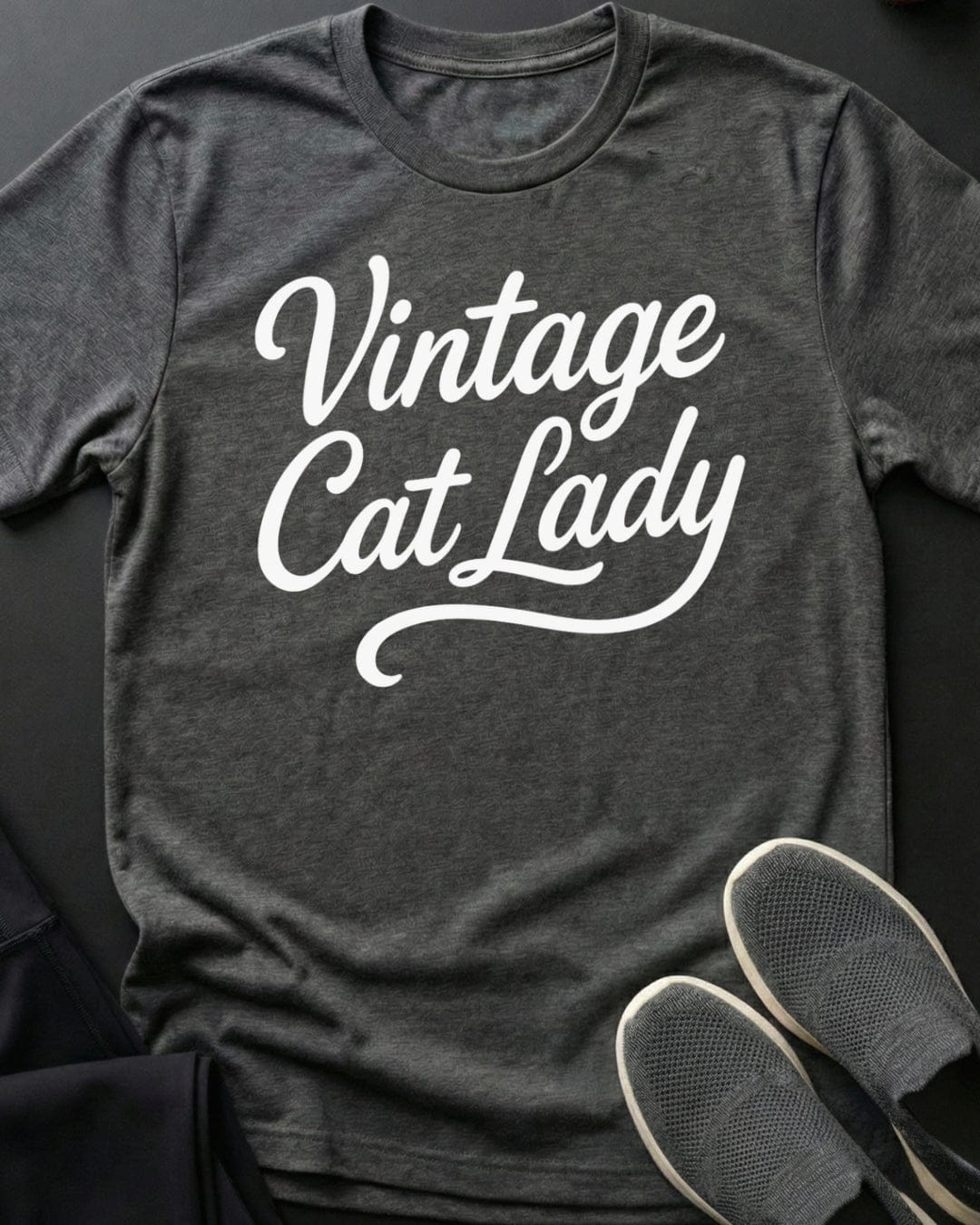 Vintage Tee Gift For Cat Lover