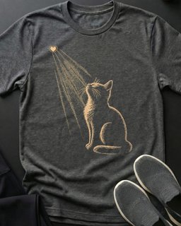 Sun Worship Tee Gift For Cat Lover