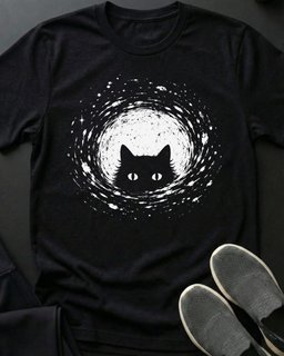 Void Portal Tee Gift For Cat Lover