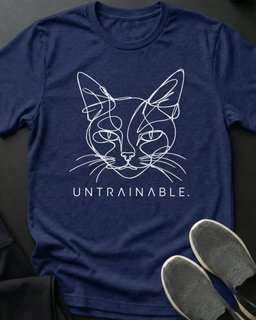Untrainable Tee Gift For Cat Lover