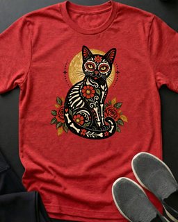 Sweet Bones Tee Gift For Cat Lover