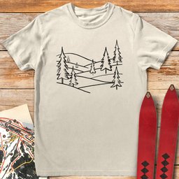 Alpine Hills T Shirt Gift For Skier
