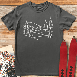 Alpine Hills T Shirt Gift For Skier