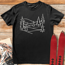 Alpine Hills T Shirt Gift For Skier