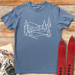 Alpine Hills T Shirt Gift For Skier