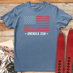 American Skier 250 T Shirt Gift For Skier