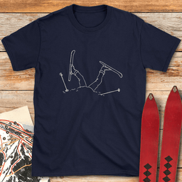 A Bit Stuck T Shirt Gift For Skier