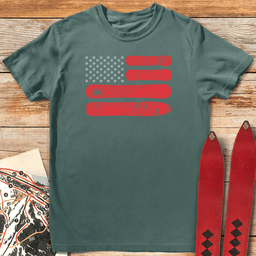American Snowboarder T Shirt Gift For Snowboarder