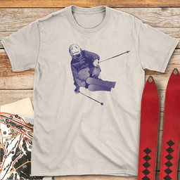 Bitmap Ski Style T Shirt Gift For Skier