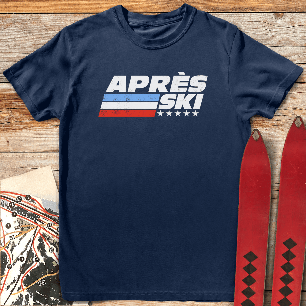 Après Ski Stars T Shirt Gift For Skier
