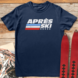 Après Ski Stars T Shirt Gift For Skier