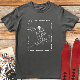 Bones And Skis T Shirt Gift For Skier