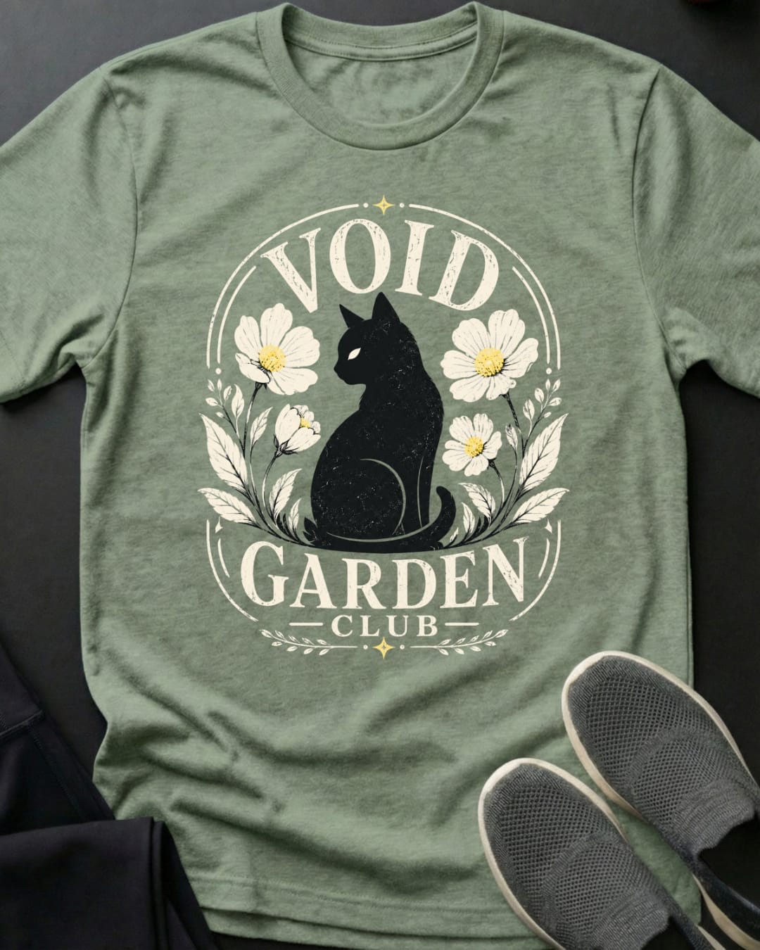 Void Garden Club Tee Gift For Cat Lover