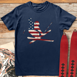 American Mute Grab T Shirt Gift For Skier