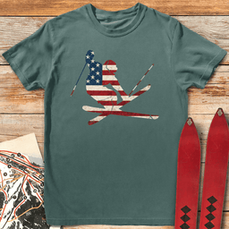 American Mute Grab T Shirt Gift For Skier