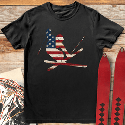 American Mute Grab T Shirt Gift For Skier