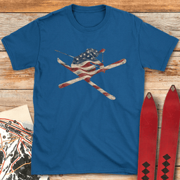 American Freeskier T Shirt Gift For Skier