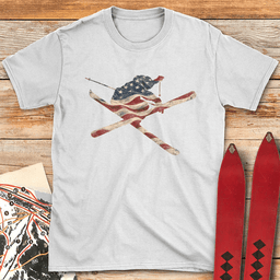 American Freeskier T Shirt Gift For Skier