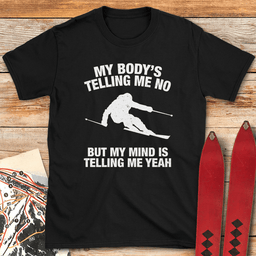 Body Mind Ski T Shirt Gift For Skier