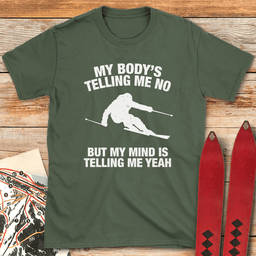 Body Mind Ski T Shirt Gift For Skier